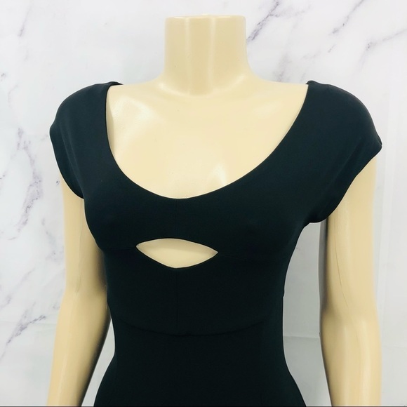 Narciso Rodriguez Designer Bodycon Little Black Dress - Picture 2 of 8